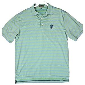 Peter Millar Richland Golf Polo Men's Medium Southern Comfort Logo Performance